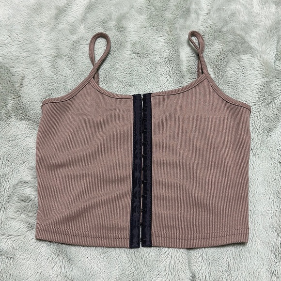 Shein brown cropped top size small - Picture 1 of 2